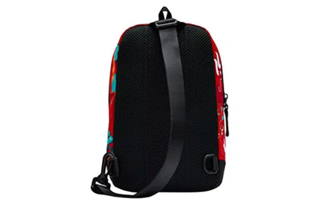 安踏儿童 新年龙服 织物 斜挎单肩包 儿童款 红色