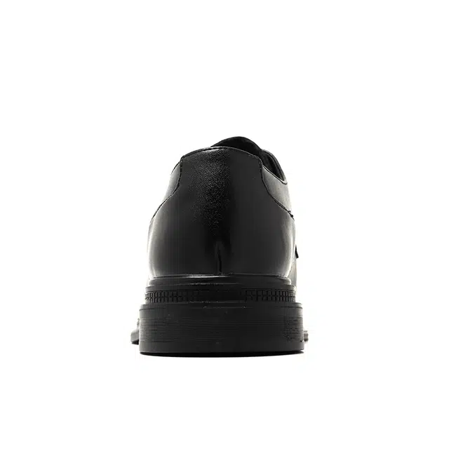 健休 二层牛皮 经典休闲 英伦风 正装皮鞋 男款 黑色