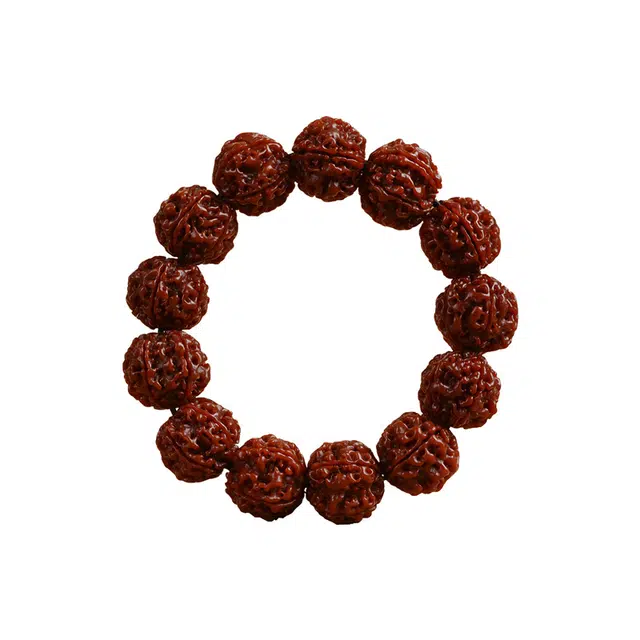 希遇 国潮新中式复古尼泊尔机刷蛤蟆背单圈佛珠手持文玩手饰 金刚菩提 手串 男女同款情侣款