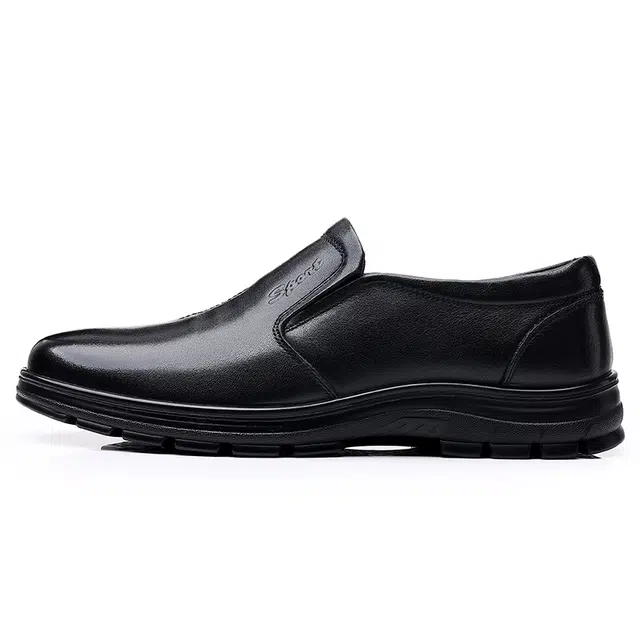 健休 头层牛皮 简约 休闲鞋 男款