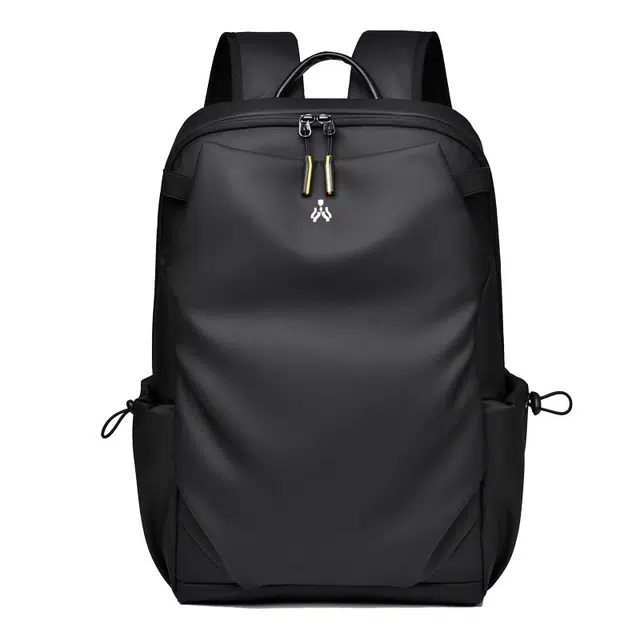 爱尔绅特 轻简时尚大容量 牛津布 双肩包 常规 男女同款情侣款 黑色/灰色