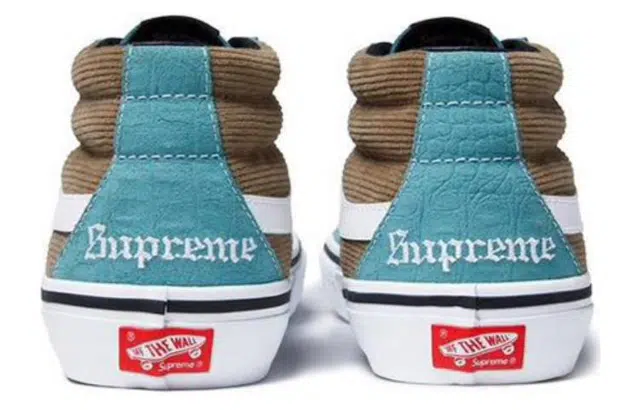 Supreme x Vans SK8 Croc Corduroy Light Brown