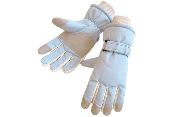 优幽兰 防风防寒加绒加厚滑耐磨实用保暖加绒加厚耐用耐磨 防水小众拼色韩系通勤随身便携护手 绒线手套 女款