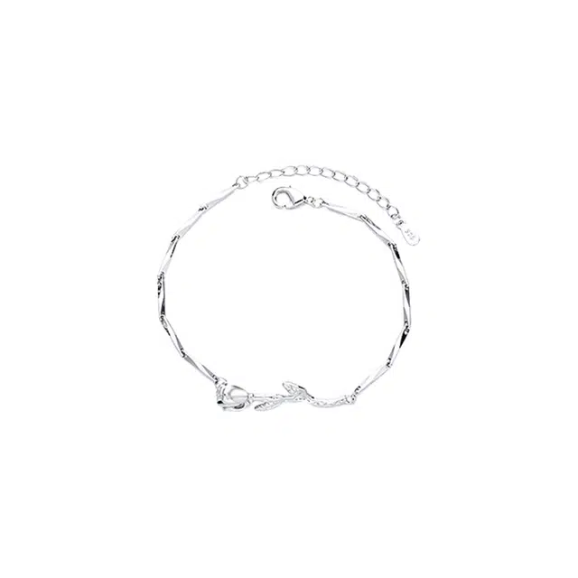 华髻 荆棘玫瑰相思树 小清新花朵 定情告白配饰 合金 手链 男女同款情侣款