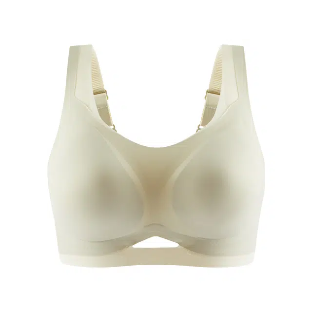 安娜蜜语 大胸显小上托防下垂轻薄无钢圈背心式聚拢收副乳文胸 女款