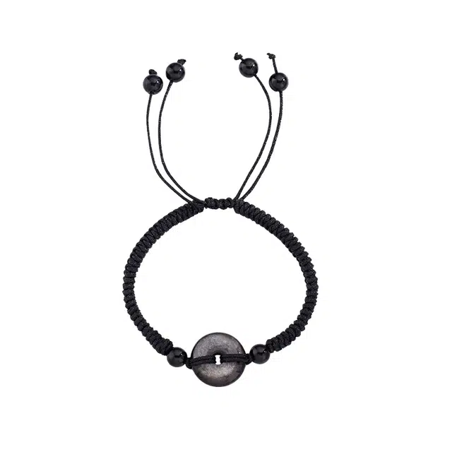 华髻 平安扣 国风手工编织小众设计冷淡风 新中式民族特色复古新潮 气质 树脂 手链 男女同款情侣款