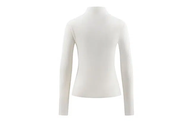 艾莱依 半高领套头拼色条纹打底毛衣 女款