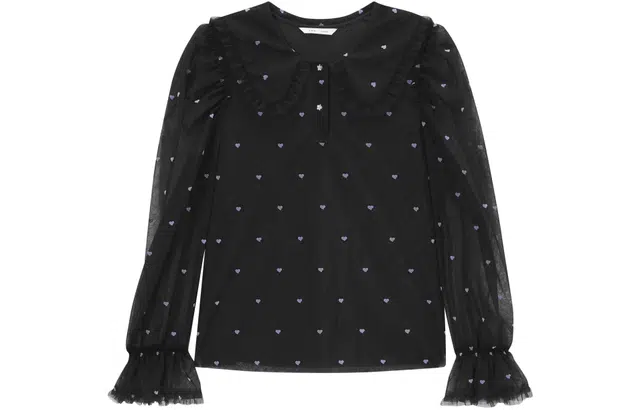 艾莱依 圆领设计感套头长袖衬衫 女款