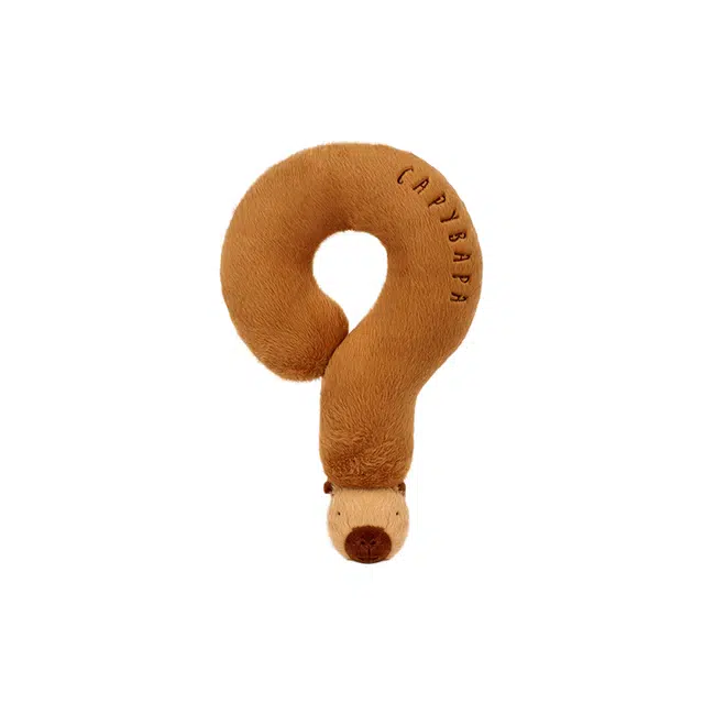 多爱 水豚鼠 卡皮巴拉 创意问号抱枕 玩偶 毛绒公仔