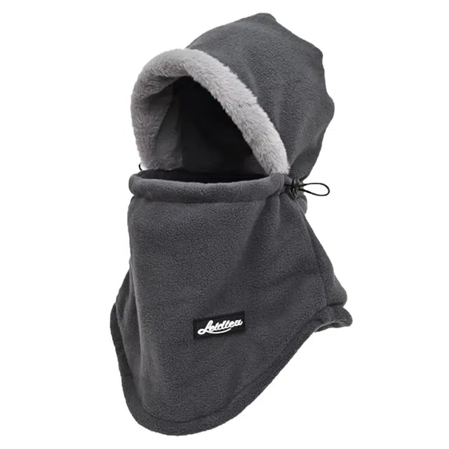 山一丸 冬季围脖一体骑行电动车面罩全脸骑车防风神器 聚酯纤维 斗篷帽 女款