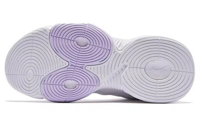 Jordan High-Top Basketball Shoes White Purple