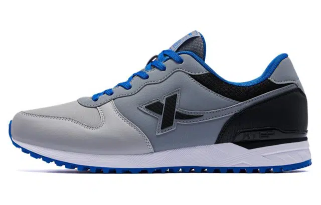 特步 百搭潮流 防滑耐磨 低帮 生活休闲鞋 男款 灰黑