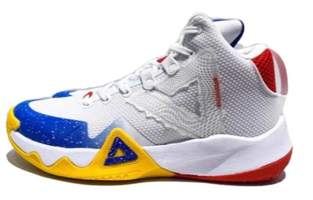 匹克 百搭舒适简约 防滑耐磨透气 中帮 篮球鞋 男款 白兰