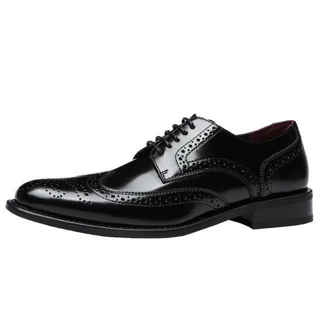 二层牛皮 商务休闲舒适 正装皮鞋 男款