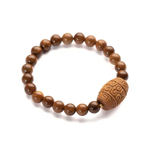 仙源 大粒老山精雕回纹珠 库克 菩提手串 男女同款情侣款