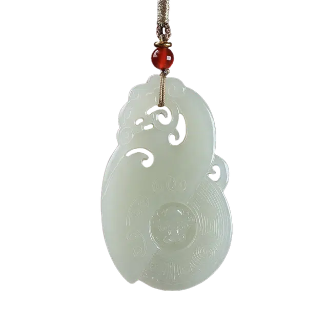 舒杰 平安守护国风国潮 和田玉 项链 男女同款情侣款 白玉