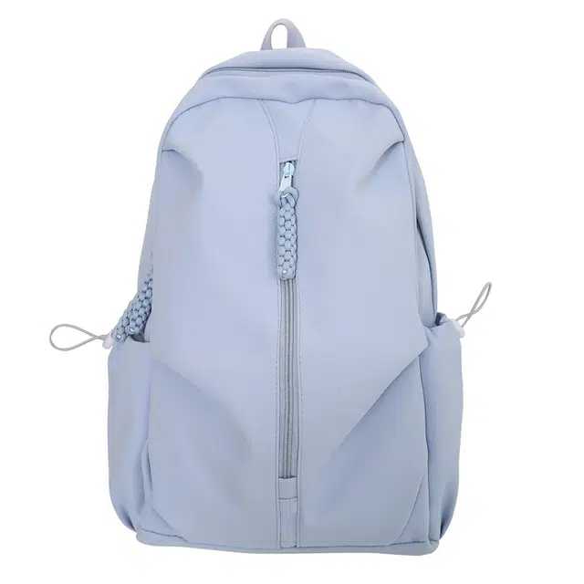 德力熊 大容量小众设计感 尼龙 书包背包双肩包 常规 男女同款情侣款 蓝/白/红/黑