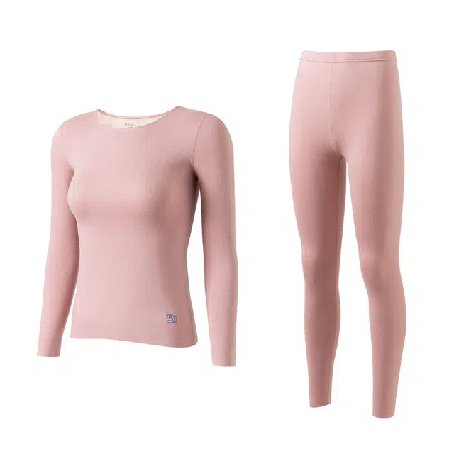 顶瓜瓜 秋冬季简约纯色舒适柔软保暖抑菌透气圆领家居套装 女款 多颜色