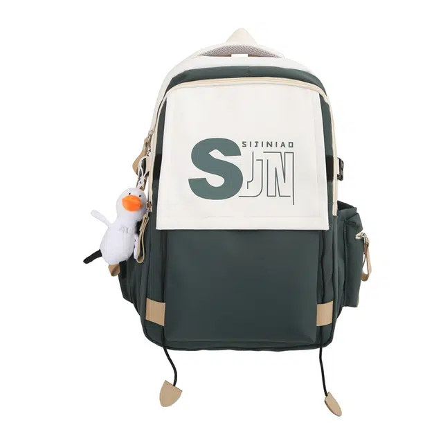 德力熊 大容量 尼龙 书包背包双肩包 常规 男女同款情侣款 绿/棕/红/蓝/黑