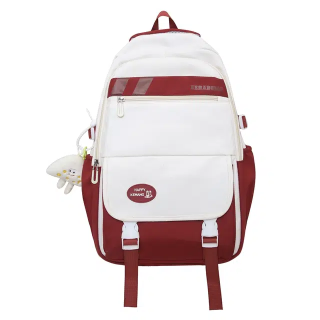 德力熊 减负护脊大容量学生 尼龙 背包双肩包 常规 男女同款情侣款 红色/紫色/棕色/绿色/黑色