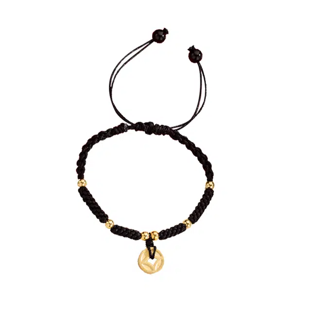 华髻 国潮铜钱吞金兽钱币招财手工编织 新中式复古大气民族风高级感 手链 男女同款情侣款