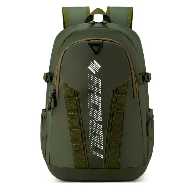 德力熊 潮牌减负大容量字母 牛津布 笔记本电脑包书包背包双肩包 常规 男女同款情侣款 绿/蓝/灰/黑/红