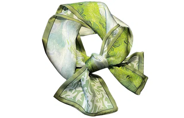 优幽兰 百搭韩版时尚时髦搭配衬衣飘带长款实用旅行妈妈减龄气质护颈穿搭四季通用礼盒装 真丝丝巾真丝发带领巾 女款