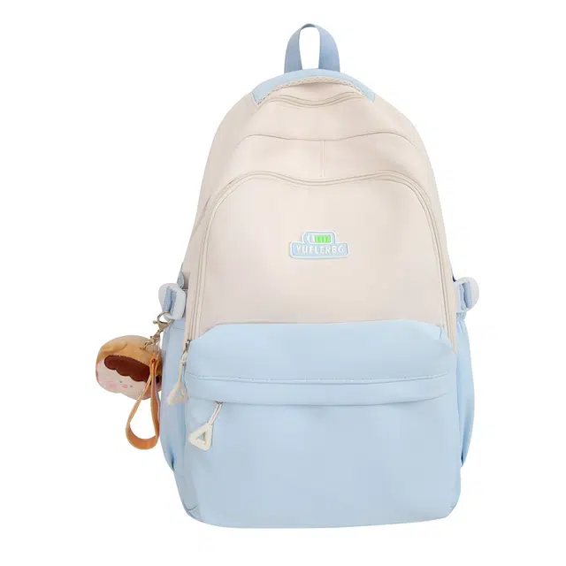 德力熊尼龙男女通用多色书包大容量日系简约百搭韩版高中生双肩包