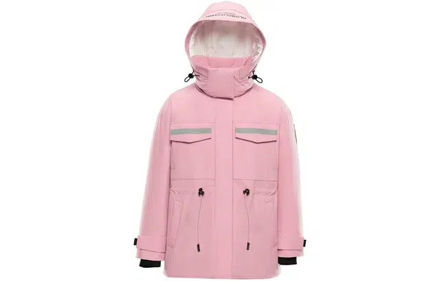 波司登 纯色工装连帽羽绒服 女款