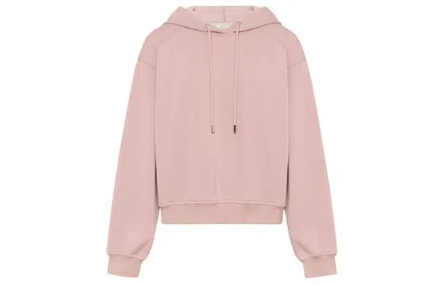 美洋 连帽休闲加绒宽松长袖卫衣 女款 粉色