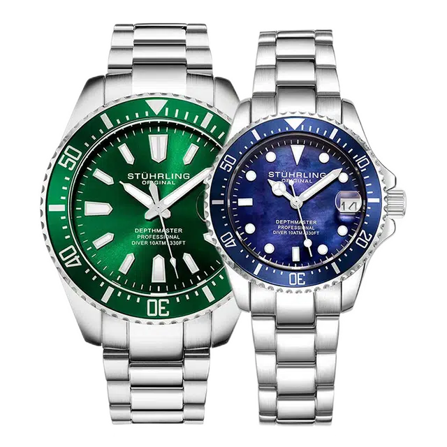 STUHRLING 42mm Green3950A.3+3950L.2