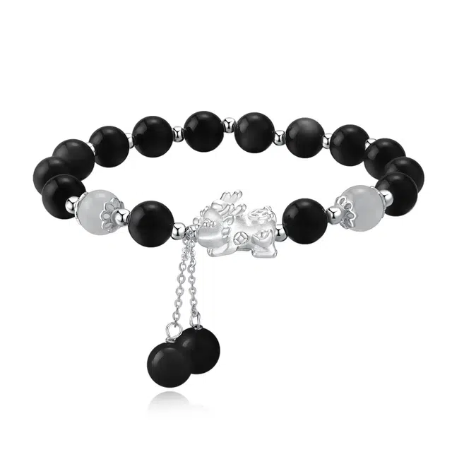 匆匆那年 貔貅招财 新中式国潮转运珠手串 猫眼石 手链 男女同款情侣款