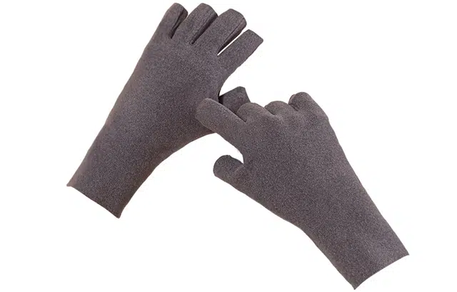 优幽兰 半指 半截漏指可触屏 加绒保暖 通勤开车办公 写字实用款 绒线手套 女款