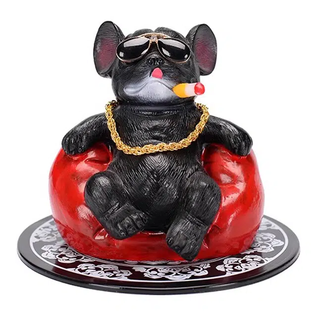 钵提 车载创意法斗霸气沙发狗 恶霸犬 个性车内饰品 汽车摆件 潮流衍生品