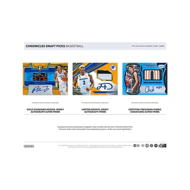 PANINI 2022 Chronicles Draft Picks Basketball Hobby Box