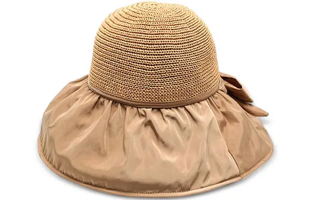 优幽兰 帽子 旅游户外韩版显脸小防晒大头围高级感小众学生黑胶防紫外线旅行爬山 聚酯纤维 渔夫帽 女款