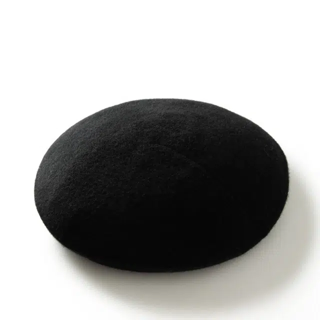 山一丸 英伦复古针织 羊绒 贝雷帽 女款