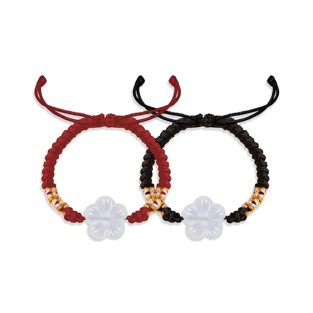 饰伴 轻奢新中式复古新中式简约 通勤 一对 设计新款 玛瑙 玉石手链 男女同款情侣款