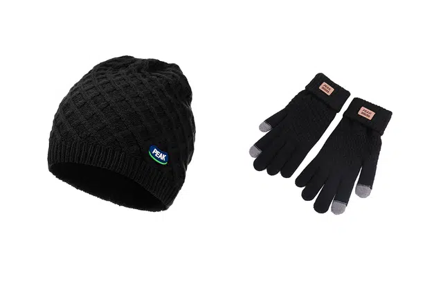 匹克 保暖可爱立体 腈纶 绒线帽 男女同款情侣款