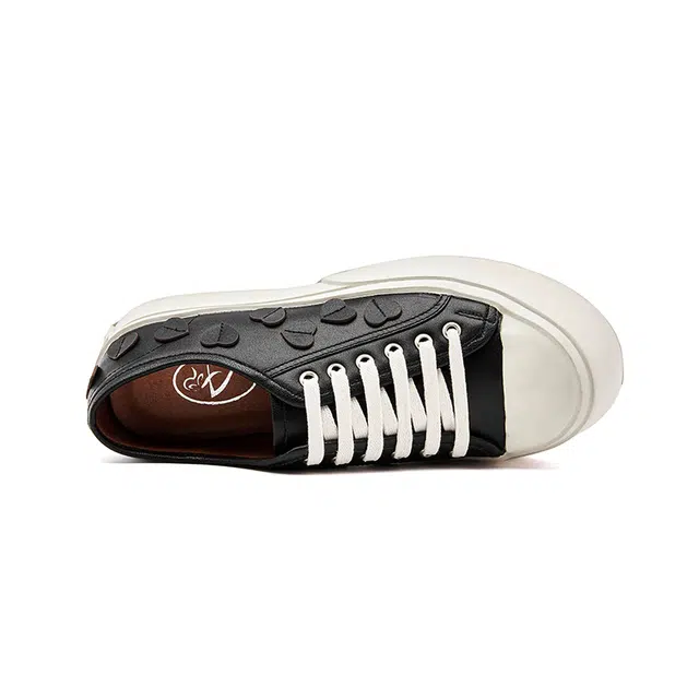 阿比让 头层牛皮 时尚百搭简约 增高 低帮 生活休闲鞋 女款