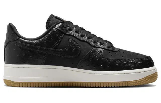 Nike Air Force 1 Black Ostrich