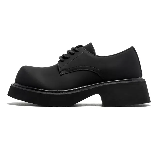 Dounkol Derby Thick Sole 5cm Black Warrior