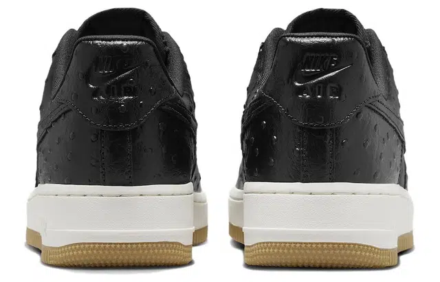 Nike Air Force 1 Black Ostrich