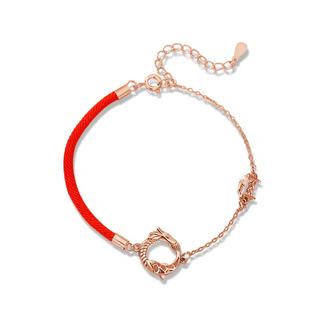 饰伴 新中式复古 国潮生肖龙小众设计感 铜合金 手链 男女同款情侣款