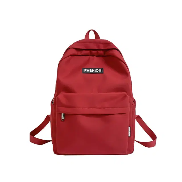 德力熊 港风复古日系大容量 尼龙布 书包背包双肩包 常规 男女同款情侣款 红/蓝/卡其/白/黑