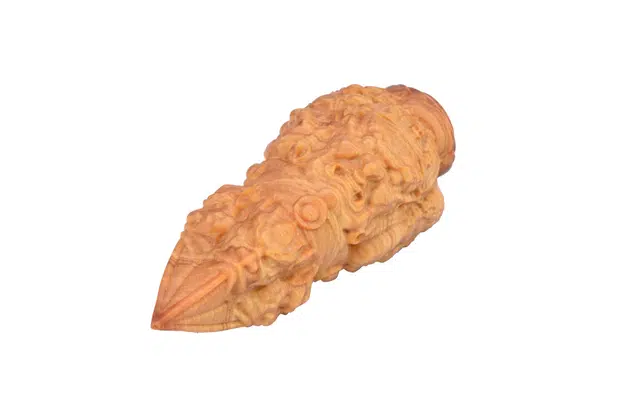 天纵  国潮复古时尚感收藏好礼送 总实木雕刻降魔金刚杵纳福平安吉祥物小摆件 木作把件 男女同款情侣款 崖柏