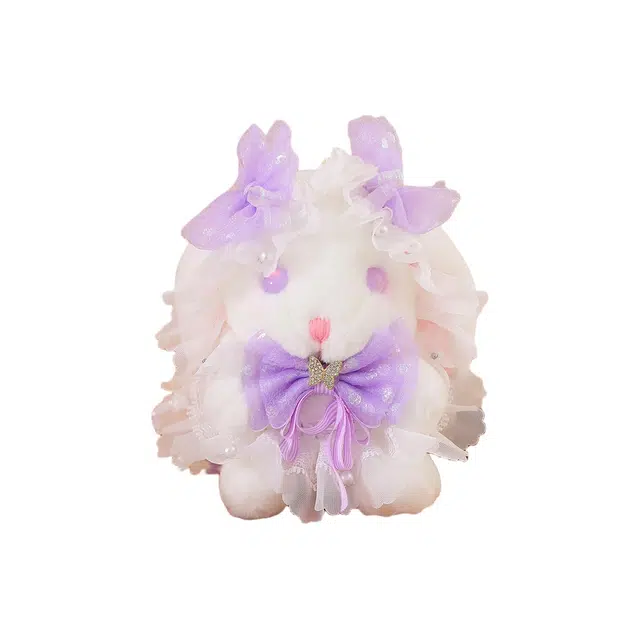 万童乐 洛丽塔可爱兔子 包包丝带 玩偶 毛绒公仔