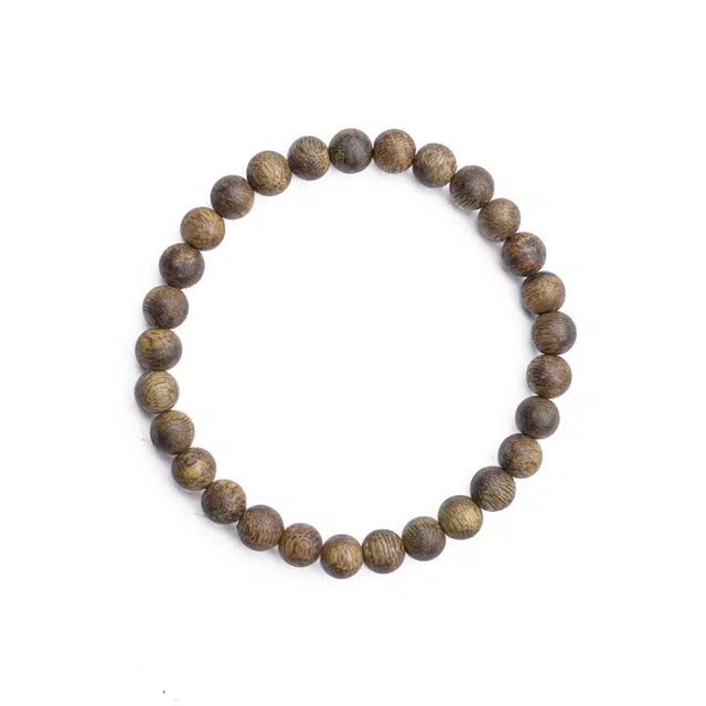 九隆古 守护佛珠 国潮新中式小众设计木珠古风个性木质单圈 沉香木 手串 男女同款情侣款