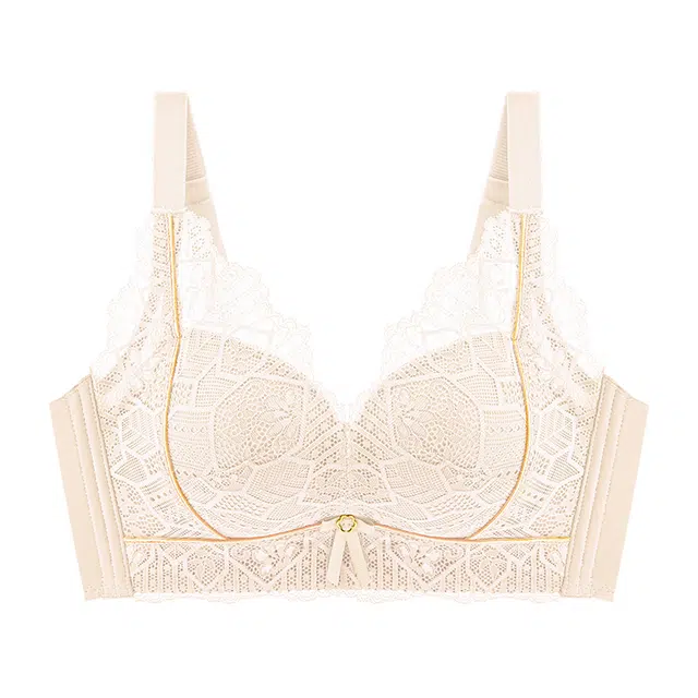 兰缪 蕾丝上托聚拢小胸收副乳防下垂透气无痕无钢圈文胸 女款 组合装