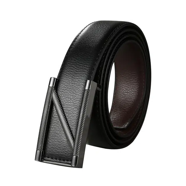 浪莎 牛皮皮带高级感商务款休闲腰带 男款
